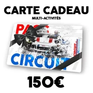 carte cadeau multi-activités sur circuit 150 euros