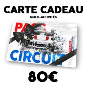 carte cadeau multi-activités sur circuit de sports mécaniques de 80 euros