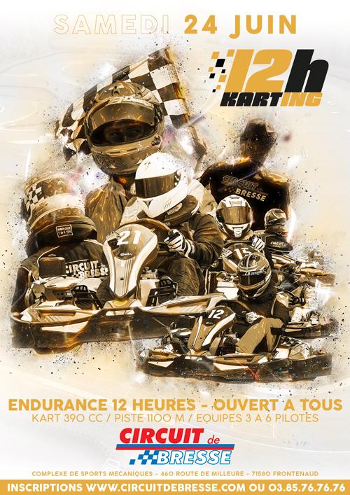Karting au Circuit de Bresse, course d'endurance de 12h, Samedi 24 Juin 2023