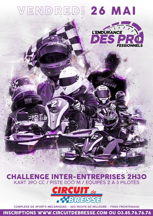 Karting au Circuit de Bresse, challenge inter-entreprises de 2h30, Vendredi 26 Mai 2023