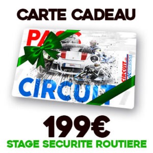 Carte cadeau Stage Sécurité Routière 199€