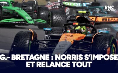 F1 : Norris s’impose en Grande-Bretagne et rattrape Piastri au général