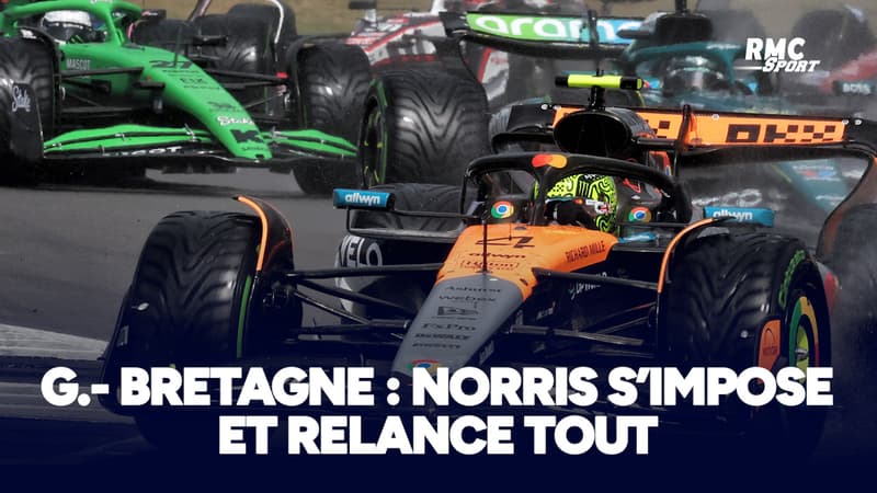 F1 : Norris s’impose en Grande-Bretagne et rattrape Piastri au général