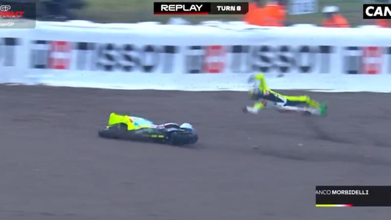 MotoGP (GP d’Allemagne): l’énorme chute de Morbidelli lors de la course sprint