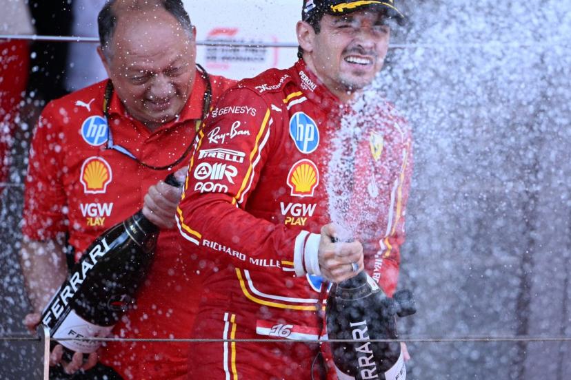 Charles Leclerc heureux de voir Frédéric Vasseur maintenu dans ses fonctions chez Ferrari  : « Il a une vision incroyable »