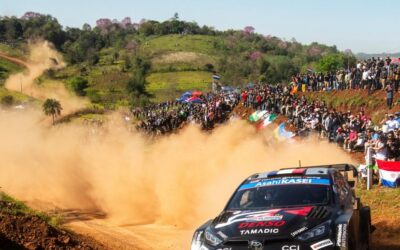 Après la crevaison de Kalle Rovanperä dans l’ES14, Sébastien Ogier prend la tête du Rallye du Paraguay devant Adrien Fourmaux