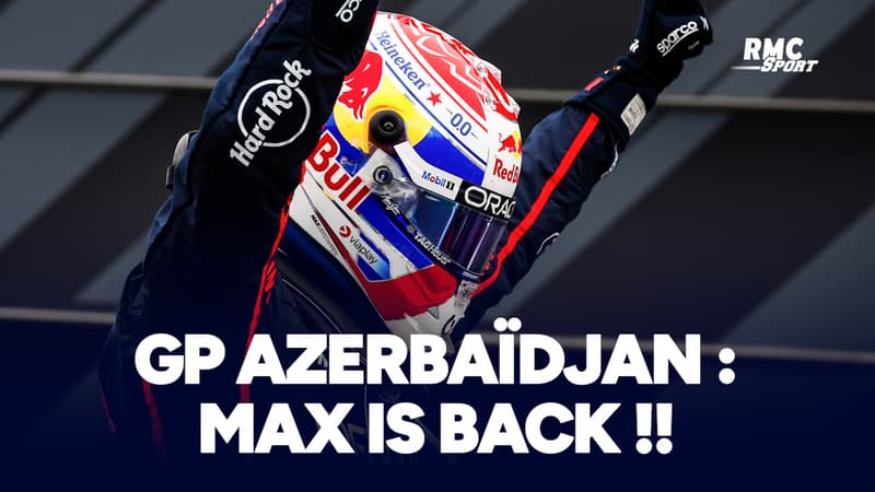 F1 : Verstappen s’impose en Azerbaïdjan, les McLaren dans le dur