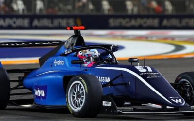Block gagne la course 1 du GP de Singapour en F1 Academy, Pin 5e, Billard abandonne