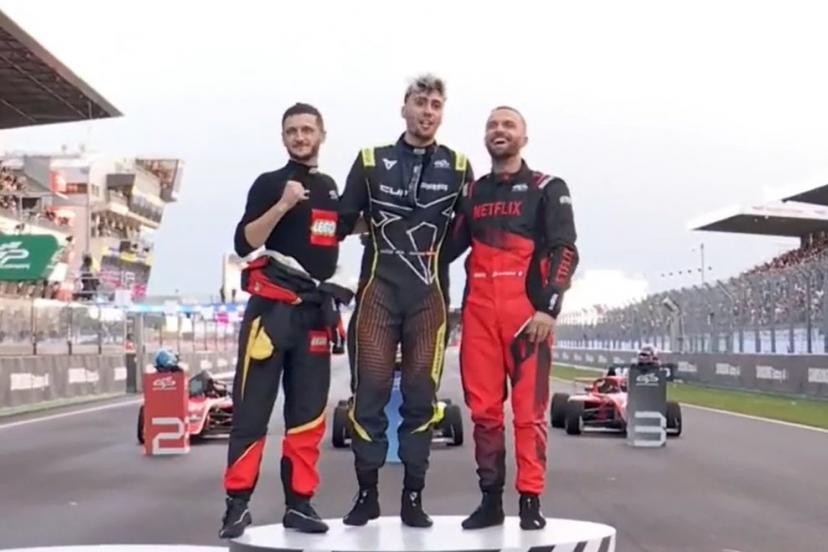 Le favori Karchez remporte la course sprint du GP Explorer 3 devant Maxime Biaggi et Squeezie