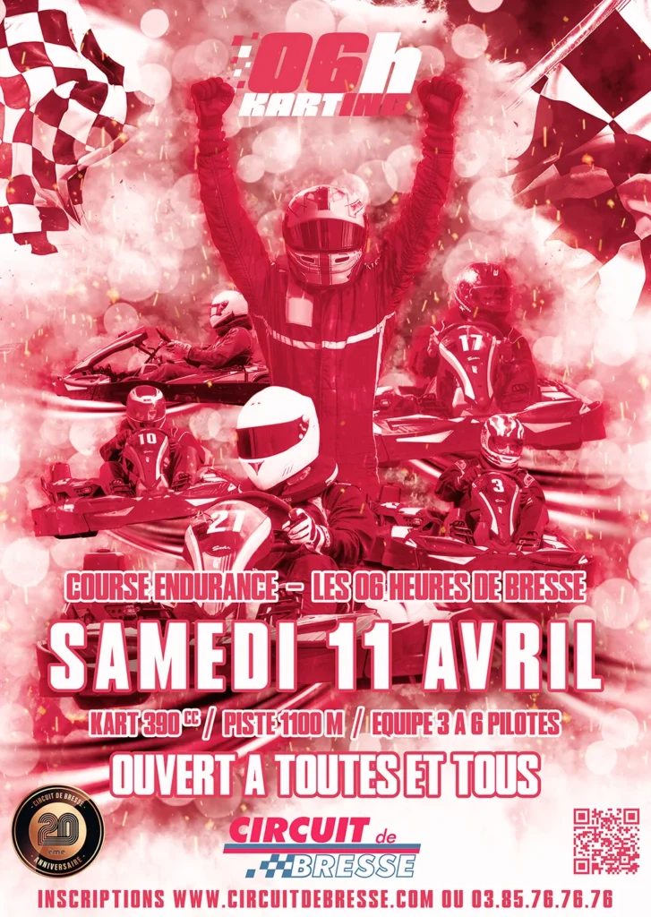 course karting 6 heures de bresse 2026