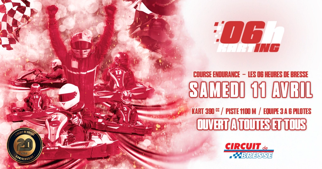 endurance karting 6 heures de bresse avril 2026