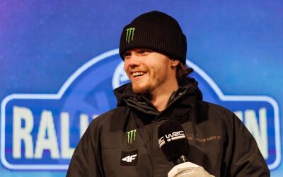 Le pilote Toyota Oliver Solberg premier leader du Rallye de Suède