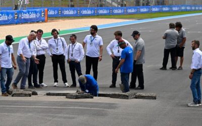 MotoGP: un énorme trou apparu au milieu de la piste retarde le départ de la course sprint au Brésil