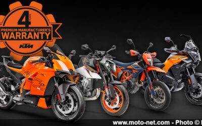 Quatre ans de garantie sur les motos KTM et Husqvarna de route