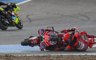 « Je ne sais pas, lisez les règles » : une victoire de filou pour Marc Marquez, à terre mais vainqueur du sprint en Espagne