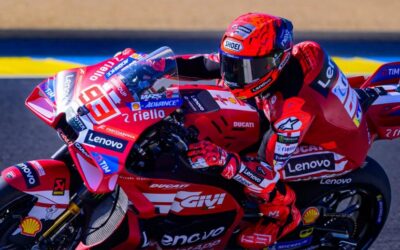 Un mois après sa fracture du pied droit, Marc Marquez est déjà de retour sur le GP d’Italie
