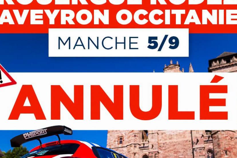 Le rallye du Rouergue, 5e épreuve du Championnat de France, est annulé