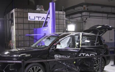 Alarme, barrière déformable et « vérifications positives » : dans les coulisses d’un crash test à Montlhéry sur le SUV Geely Starray EM-i
